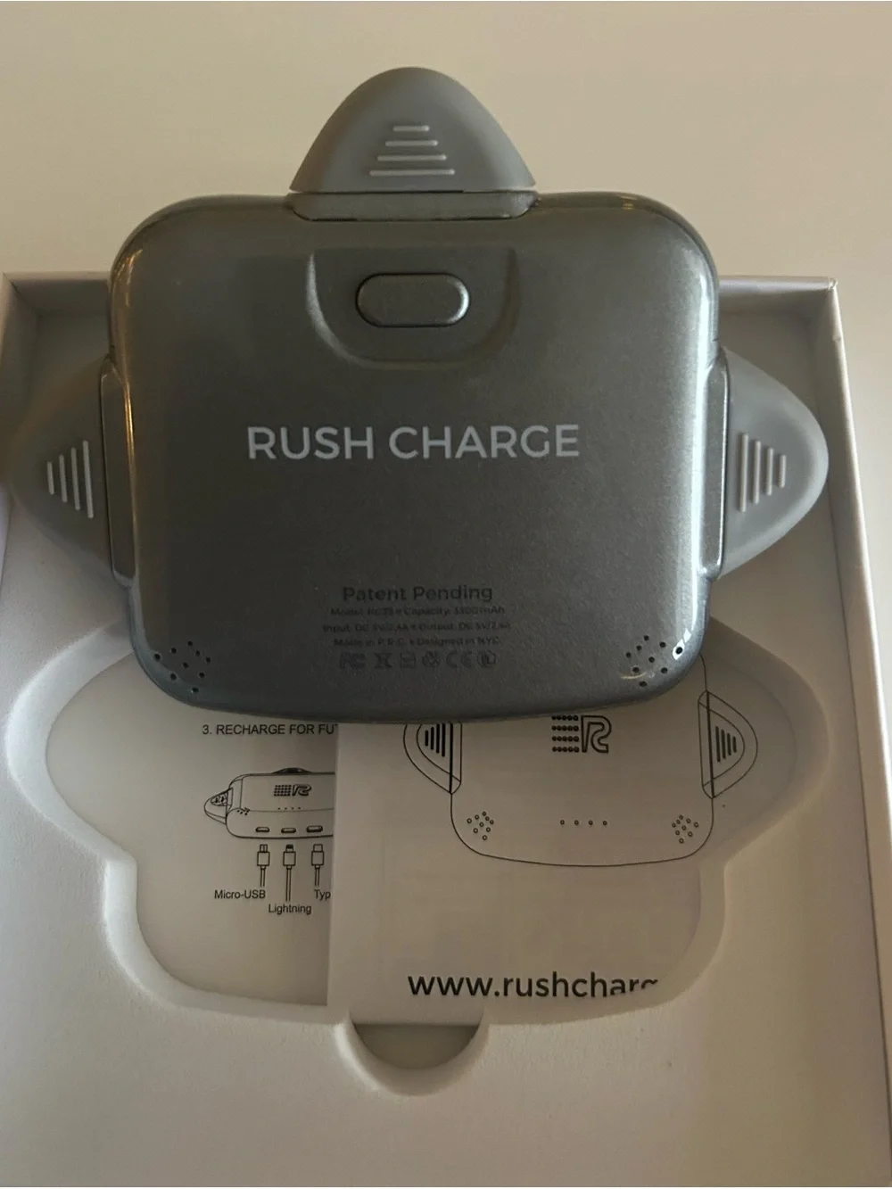 Portable Charger Power Bank - Gray